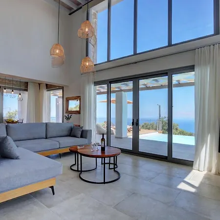 Tsakmakis - Luxury - Panoramic Sea View Lefkada Вилла *