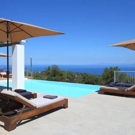 Tsakmakis - Luxury - Panoramic Sea View Lefkada Villa Tsoukaladhes