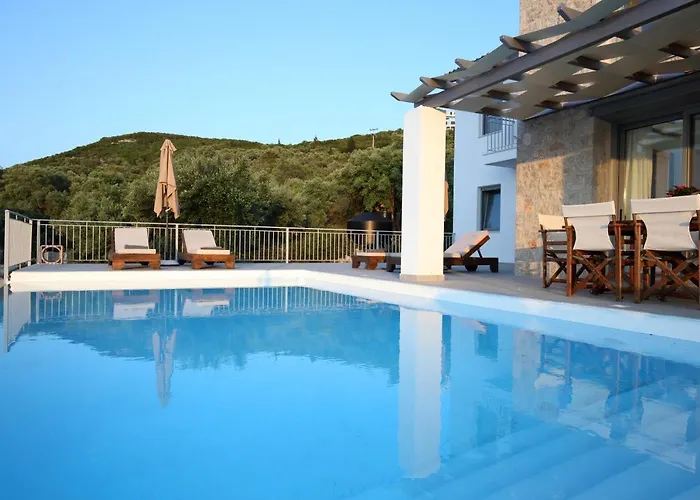 Tsakmakis - Luxury - Panoramic Sea View Lefkada Villa Tsoukaládhes