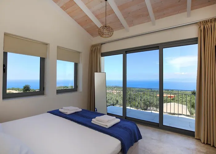 Tsakmakis - Luxury - Panoramic Sea View Lefkada Villa *